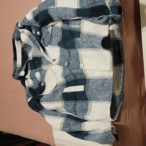 Amazon green plaid shaket large